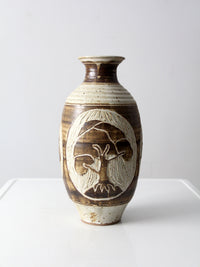 vintage studio pottery vase
