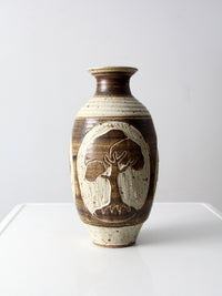 vintage studio pottery vase