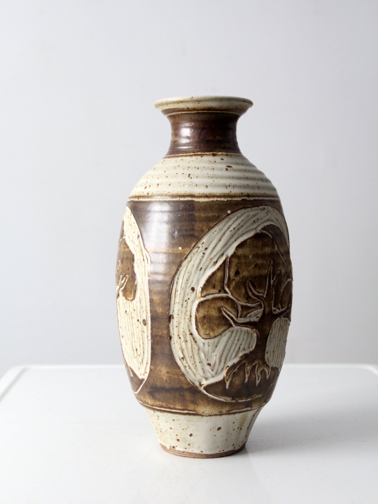 vintage studio pottery vase