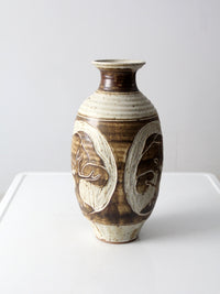 vintage studio pottery vase