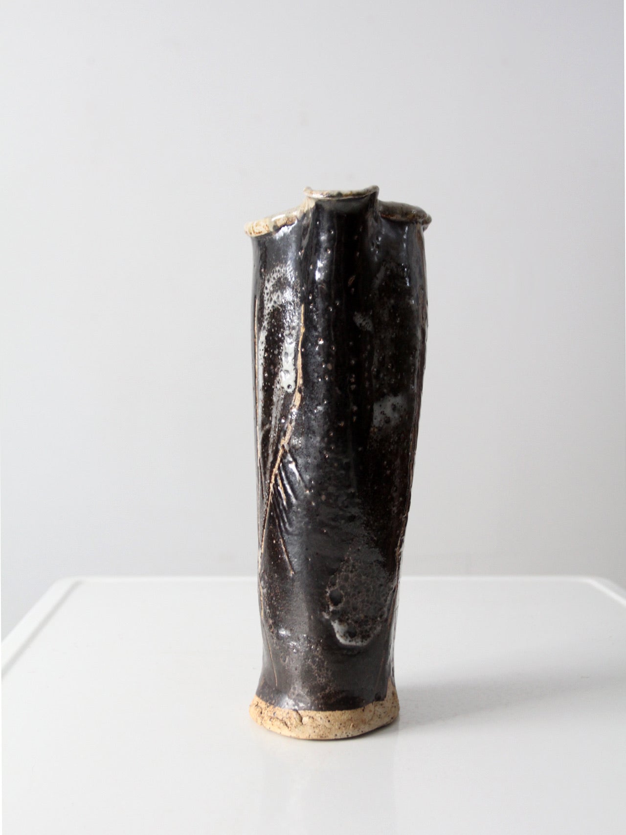 vintage studio pottery pitcher vase