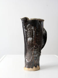 vintage studio pottery pitcher vase