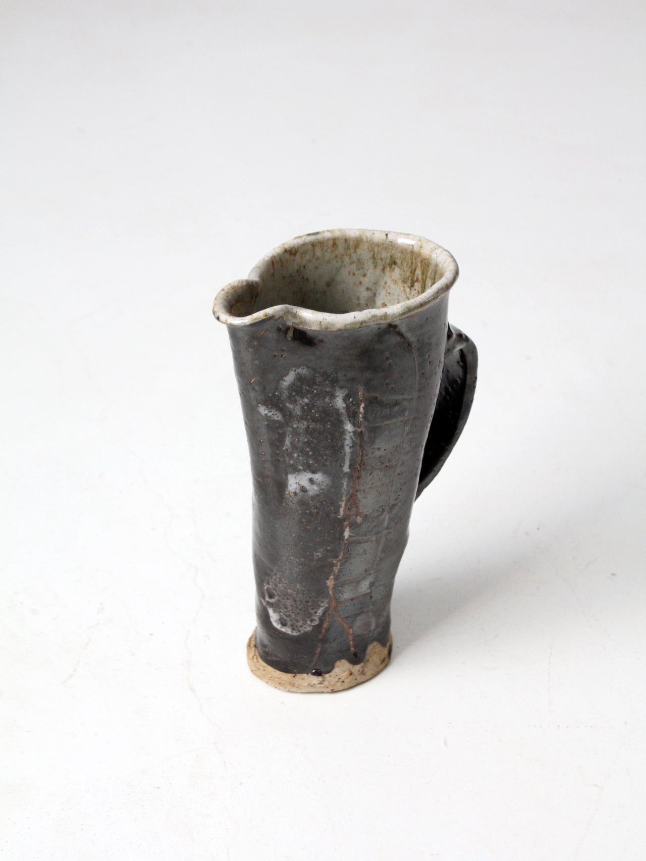 vintage studio pottery pitcher vase