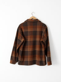vintage 60s wool plaid shirt jacket