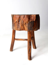 antique butcher block table