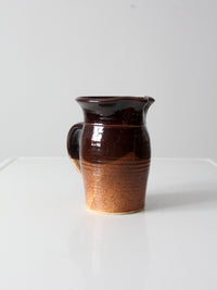 vintage studio pottery pitcher