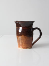 vintage studio pottery pitcher
