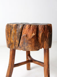 antique butcher block table