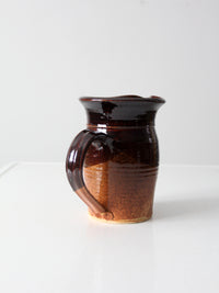 vintage studio pottery pitcher