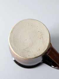 vintage studio pottery pitcher