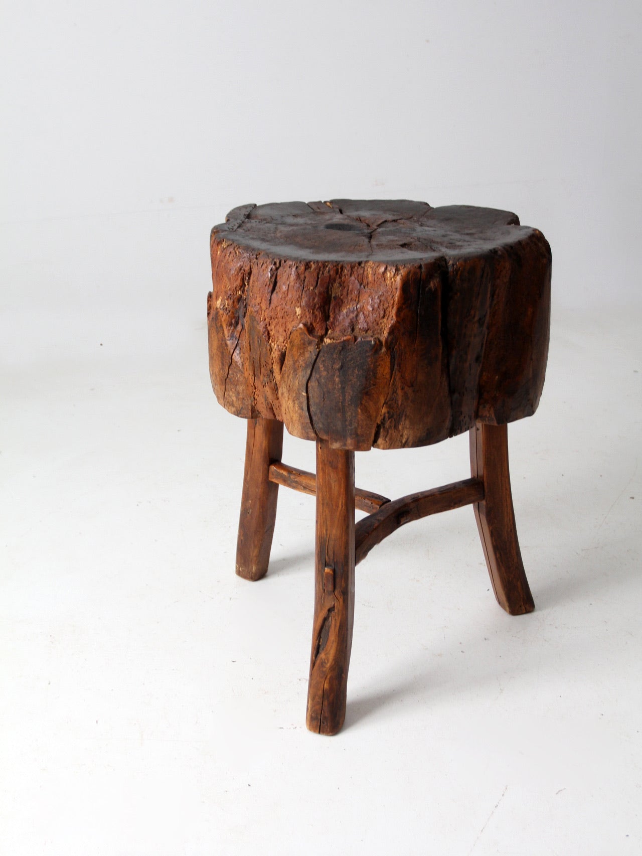 antique butcher block table