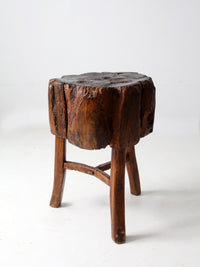 antique butcher block table