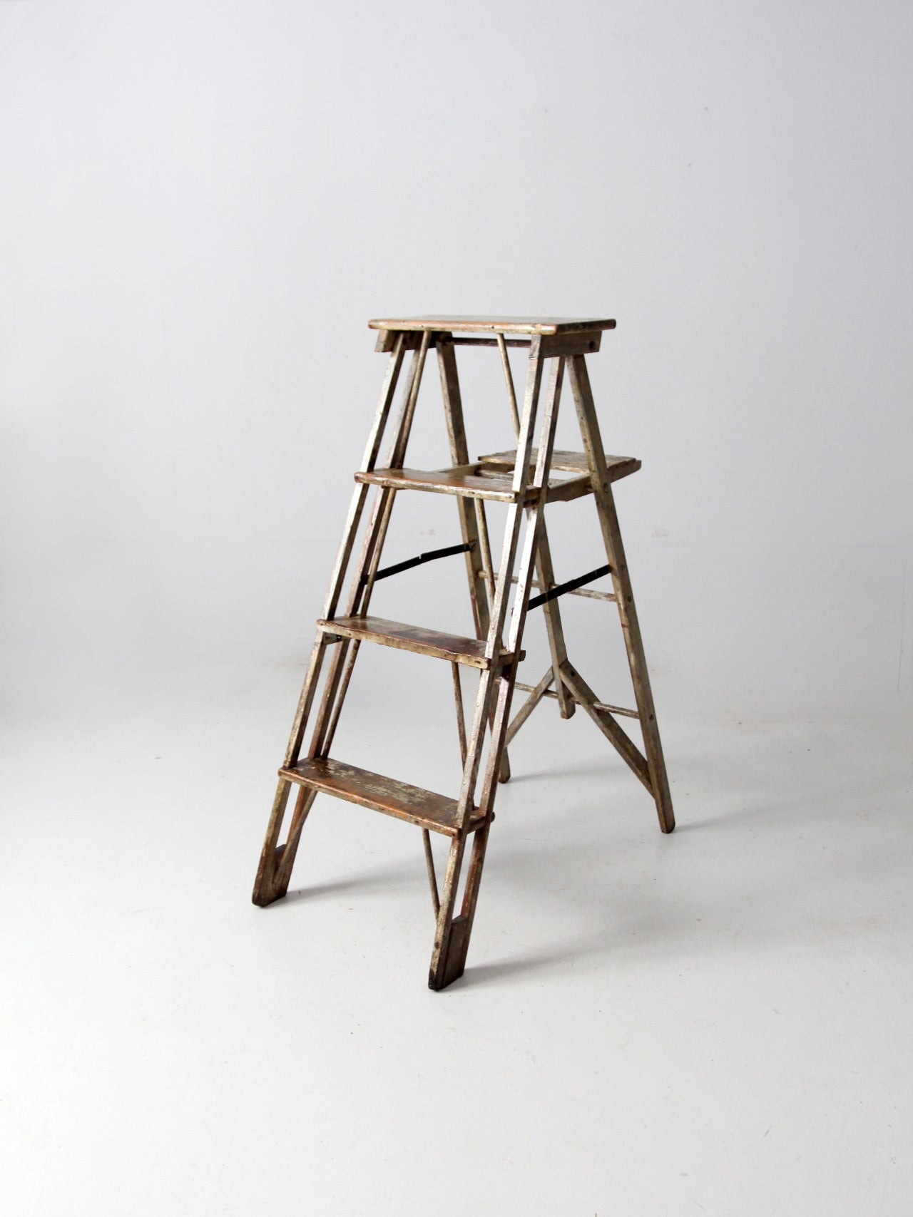 antique wooden ladder