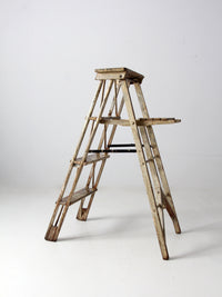 antique wooden ladder