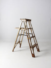 antique wooden ladder