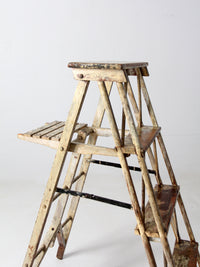 antique wooden ladder