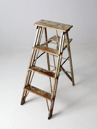 antique wooden ladder
