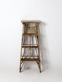 antique wooden ladder