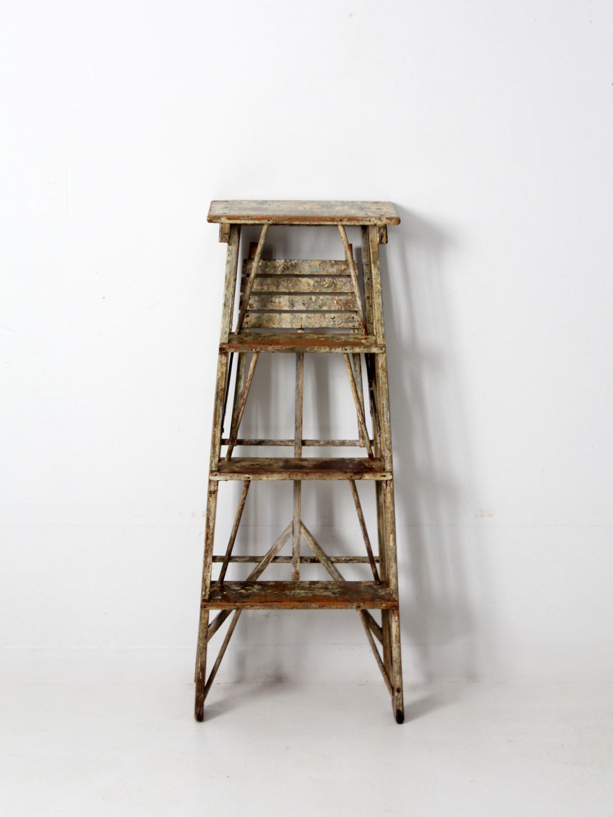 antique wooden ladder