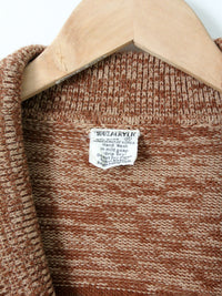 vintage 70s hippie wrap sweater