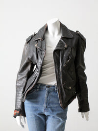 vintage Harley Davidson leather motorcycle jacket