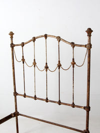 antique Victorian iron bed