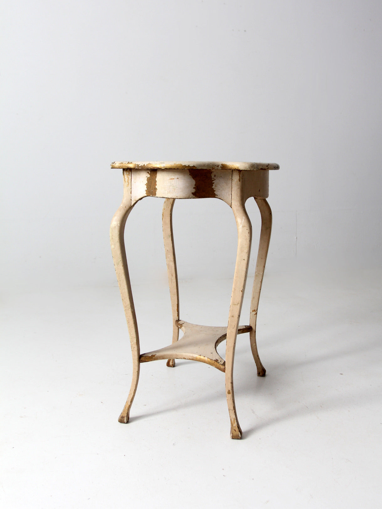 antique French provincial style end table