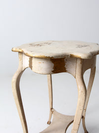 antique French provincial style end table