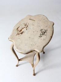 antique French provincial style end table