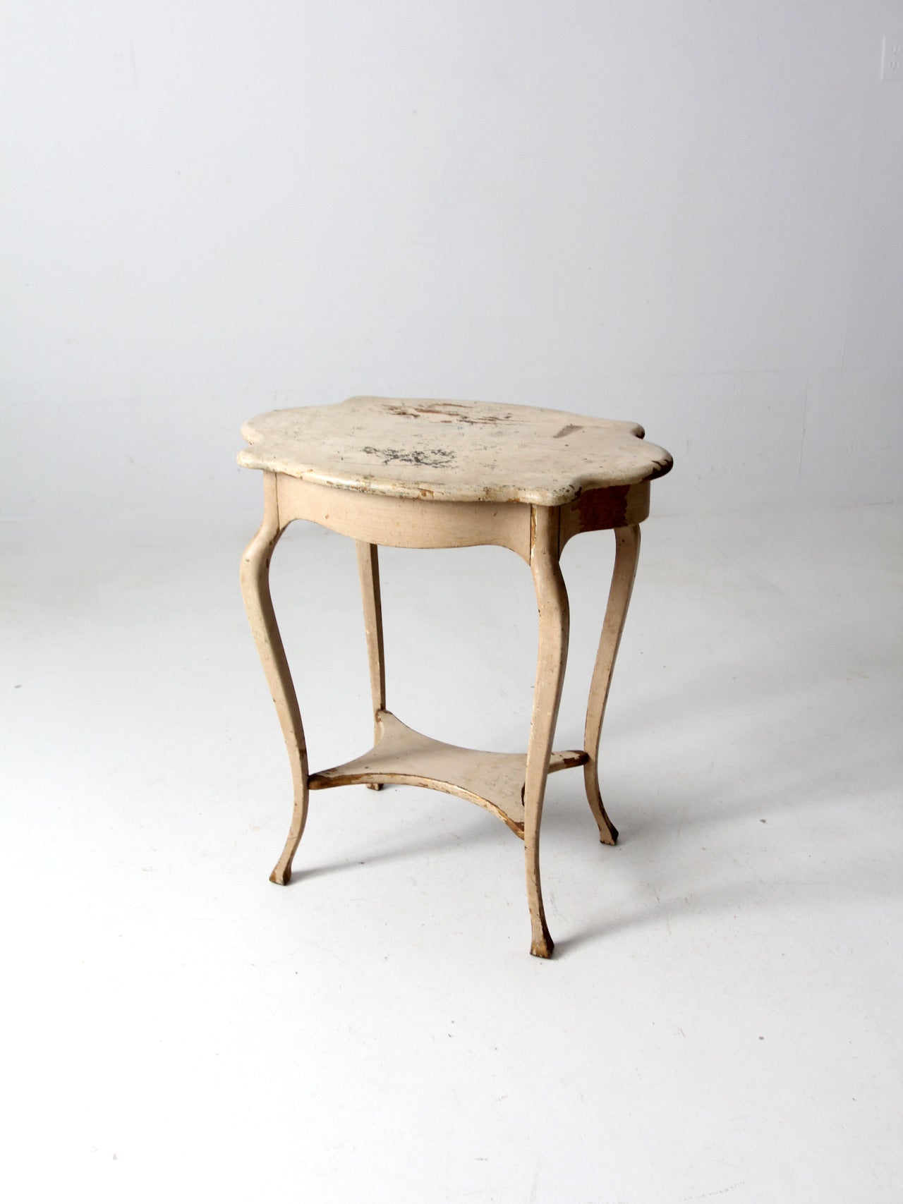 antique French provincial style end table