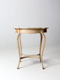 antique French provincial style end table