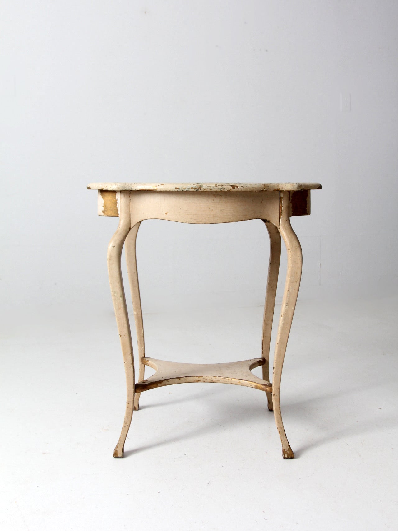 antique French provincial style end table