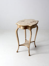 antique French provincial style end table