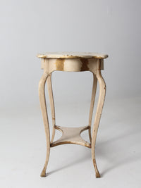 antique French provincial style end table