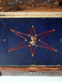 antique leather trunk