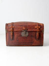 antique leather trunk