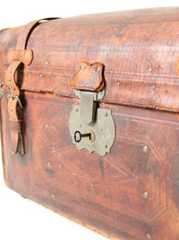 antique leather trunk
