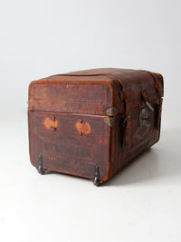 antique leather trunk