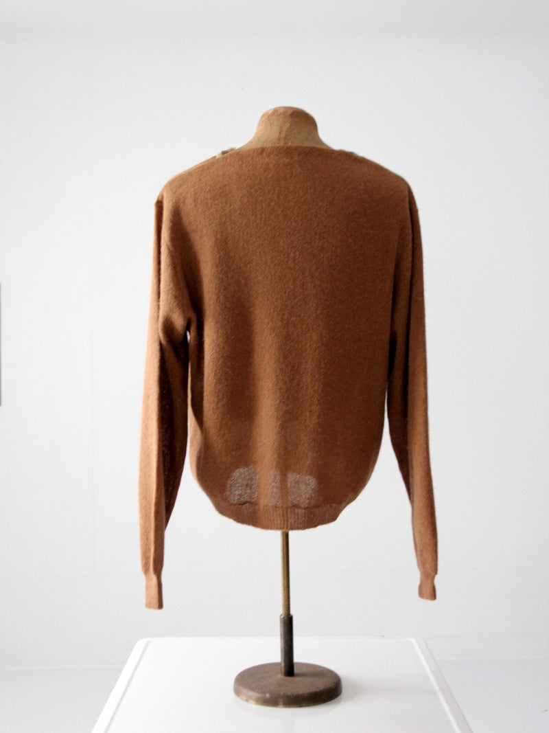 vintage 50s David Church alpaca sweater