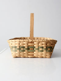 vintage hand-woven harvest basket