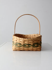 vintage hand-woven harvest basket