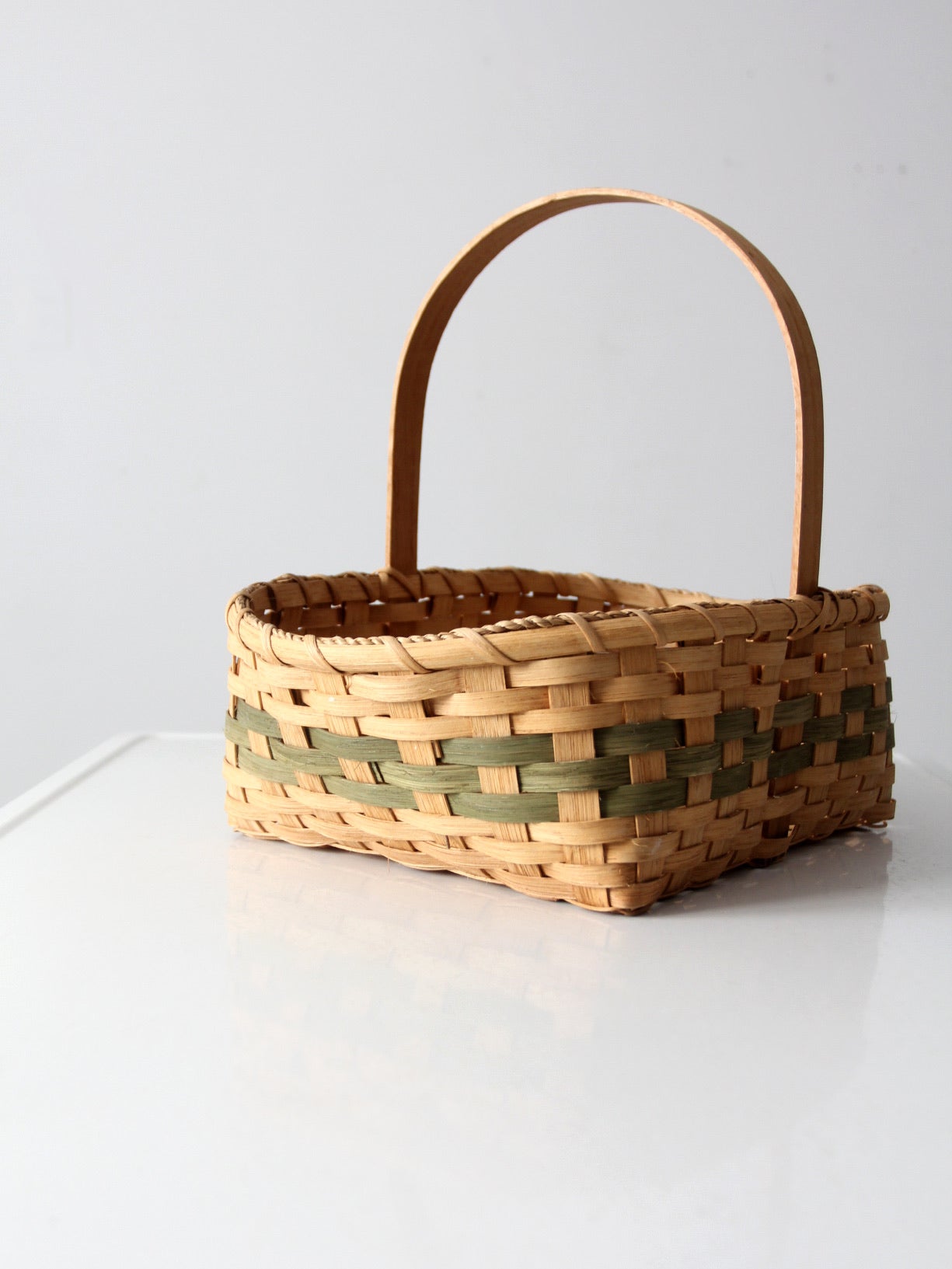 vintage hand-woven harvest basket