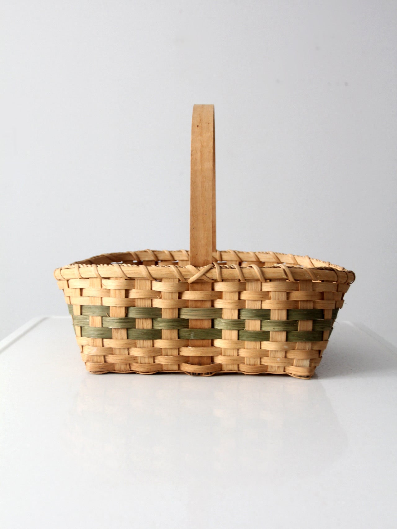 vintage hand-woven harvest basket