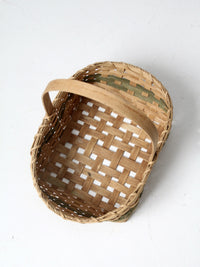 vintage hand-woven harvest basket