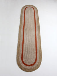 vintage braided 9 ft oval rug