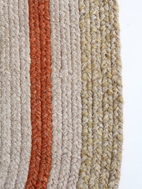 vintage braided 9 ft oval rug