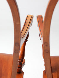 antique Windsor arm chairs pair