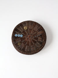 vintage Chinese sewing basket