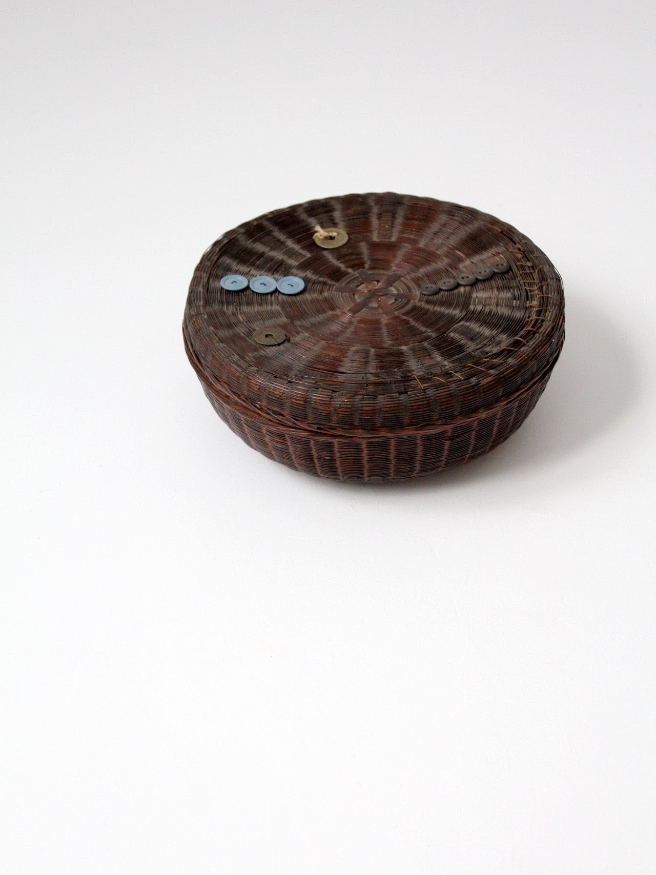 vintage Chinese sewing basket