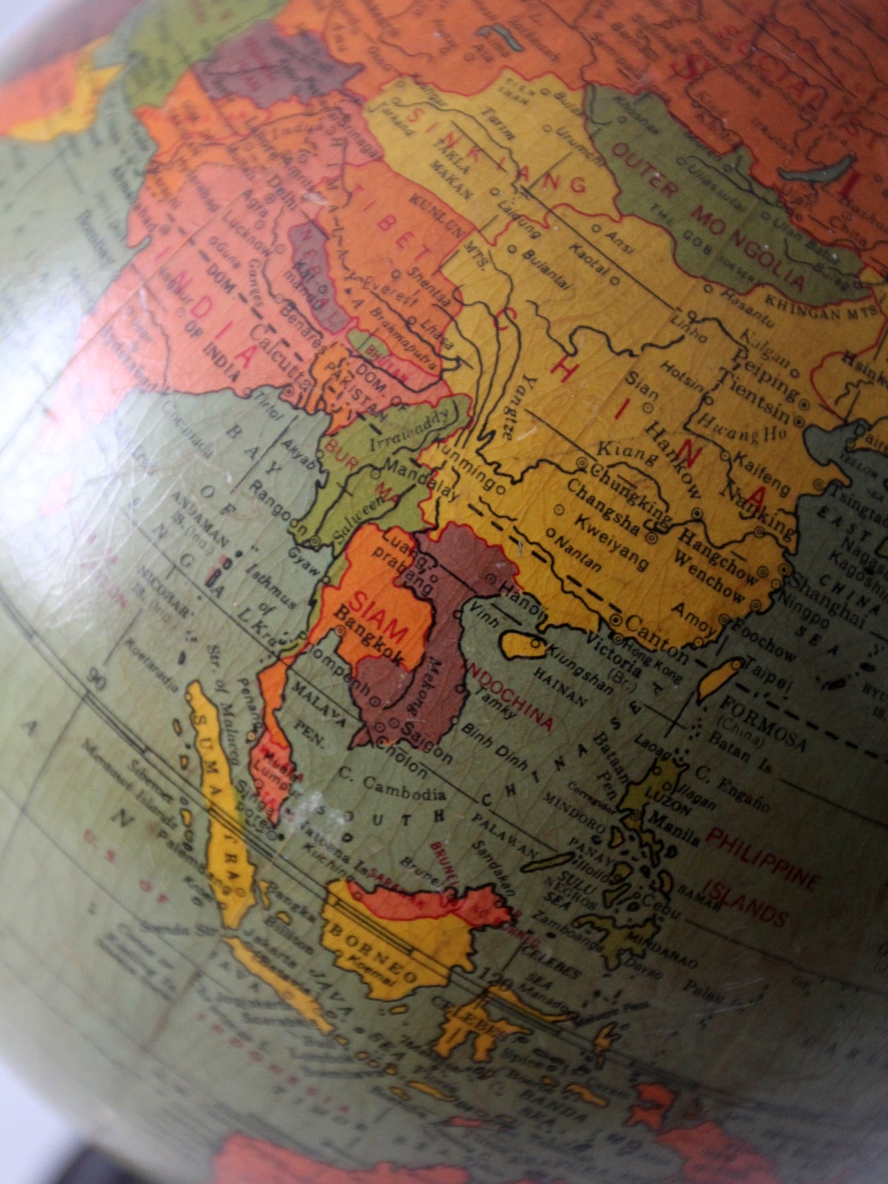 Replogle illuminated globe ca. 1949